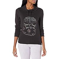STAR WARS Red 5 Standing by Women's Cowl Neck Long Sleeve Knit Top
