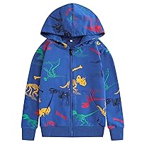 TLAENSON Kids Dinosaur Hoodies for Boys Girls Pullover Hooded Toddler Sweatshirt