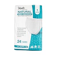 Veeda Natural Adult Incontinence Underwear for Men - Disposable Underwear for Bladder Leakage Protection - Adult Diapers for Men with Maximum Absorbency - Small/Medium Size - 24 Count
