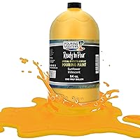 Pouring Masters Sunflower Iridescent Special Effects Pouring Paint - Half Gallon Bottle - Acrylic Ready to Pour Pre-Mixed Water Based for Canvas, Wood, Paper, Crafts, Tile, Rocks and More