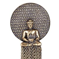 Dhyana Buddha Brooch, Antique Gold Buddha Brooch, Ancient Brooch, Buddha Pin, Metal Buddha Brooch, Vintage Gold Buddha Brooch, Buddha Jewelry