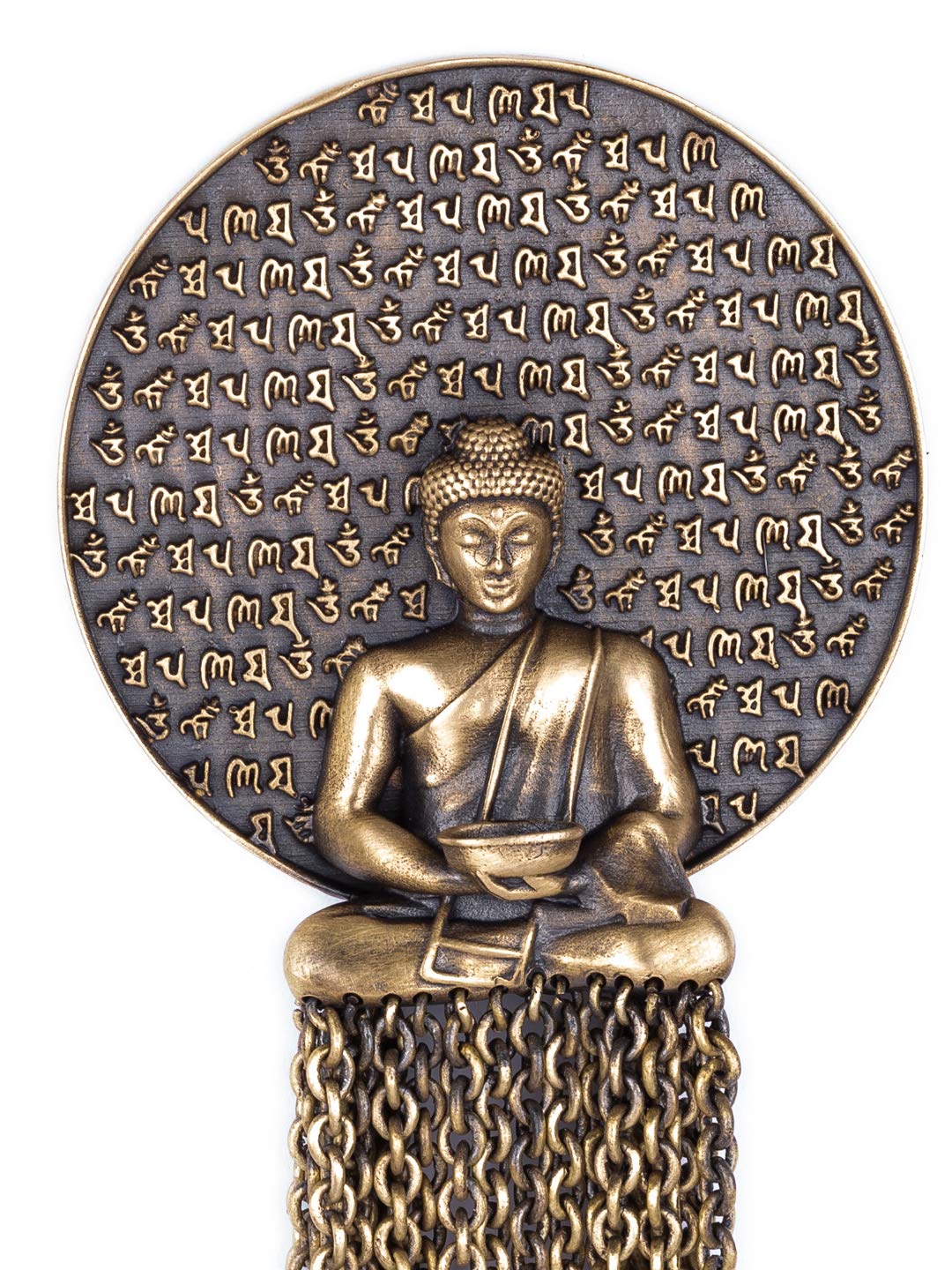 Dhyana Buddha Brooch, Antique Gold Buddha Brooch, Ancient Brooch, Buddha Pin, Metal Buddha Brooch, Vintage Gold Buddha Brooch , Buddha Jewelry