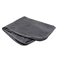 Furhaven Replacement Dog Bed Cover Terry & Suede Mattress, Machine Washable - Gray, Jumbo (X-Large)