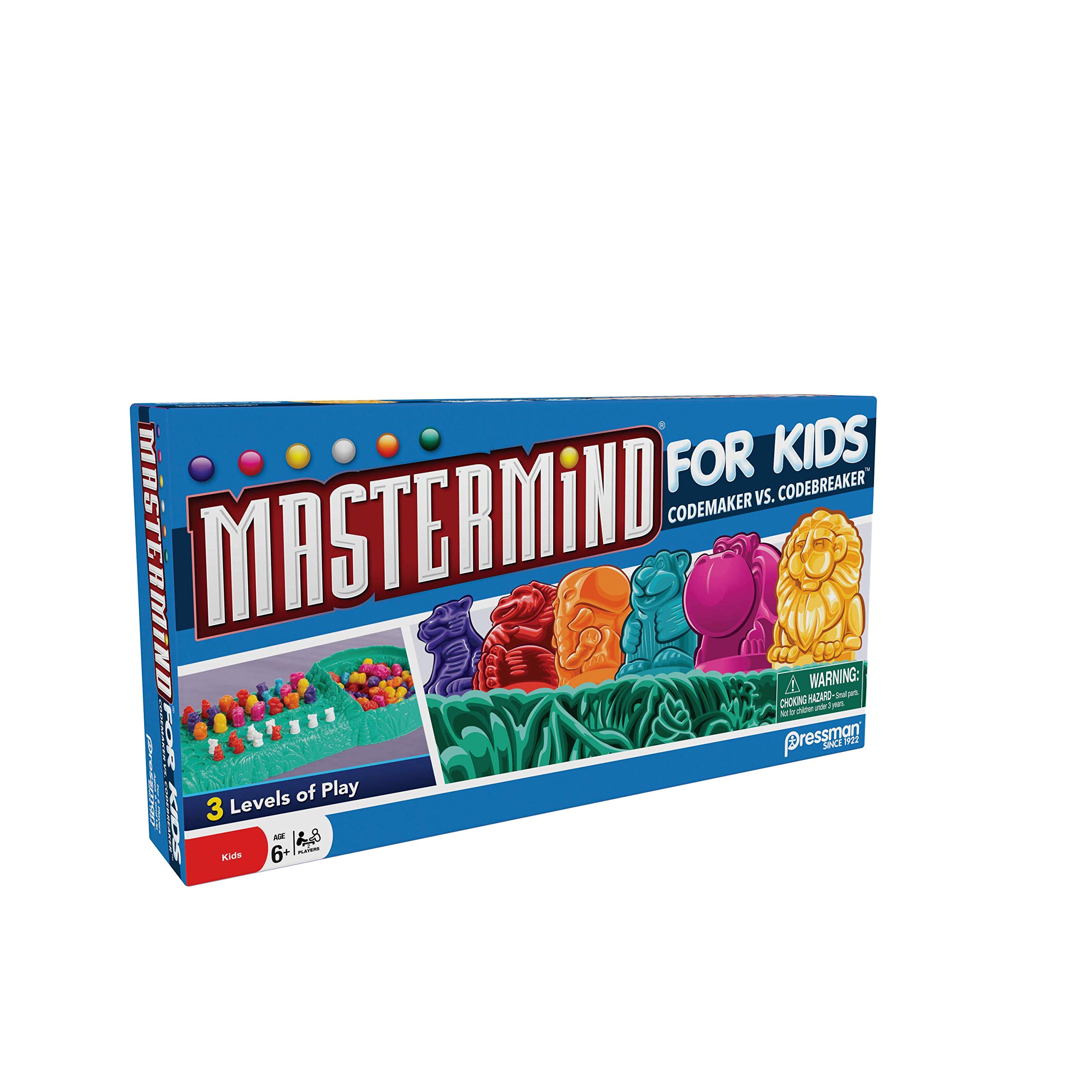 Pressman Mastermind for Kids - Codebreaking Game With Three Levels of Play Multicolor, 5