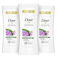 Dove Nourishing Secrets Antiperspirant Deodorant Stick for Women Waterlily Sakura Blossom for 48 Hour Underarm Sweat Protection And Soft And Comfortable Underarms 2.6 oz 3 Count, 7.8 Ounce