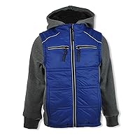 Urban Republic Boys' Nylon Fleece Jacket - blue, 4