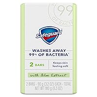 Safeguard Bar Soap Fresh Clean Scent with Aloe Extract, 3.2oz (2 Count)