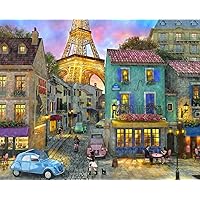 Springbok Puzzles - Eiffel Magic - 1000 Piece Jigsaw Puzzle - Large 30 Inches by 24 Inches Puzzle - Made in USA - Unique Cut Interlocking Pieces
