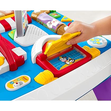 Fisher-Price Laugh & Learn Baby to Toddler Toy, Around the Town Learning Table with Music Lights & Activities for Ages 6+ Months