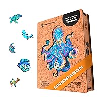 UNIDRAGON Wooden Jigsaw Puzzles Magnetic Octopus 700 Pieces RS
