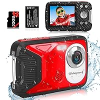 Waterproof Digital Camera with 32GB Card HD 1080P 36MP Compact Digital Camera for Kids Point and Shoot Camera Portable Camera for Teens Students Boys Girls