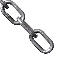Mr. Chain Plastic Barrier Chain, Silver 3/4-Inch Link, 50-Foot (00008-50)