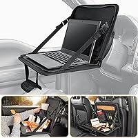 JOYTUTUS 3 in 1 Steering Wheel Eating Tray, Car Back Seat Laptop Desk, Multifunctional Car Office Bag, Car Work Table for Writing, Car Organizer for Kids, Commuters, Family