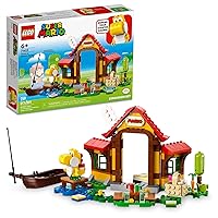 LEGO Super Mario Picnic at Mario’s House Expansion Set 71422, Collectible Playset with Yellow Yoshi Figure, Buildable Game Toy to Expand on Starter Course, Super Mario Birthday Gift for 6-8 Year Olds