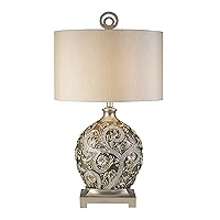 OK-4232T Silver Vine Table Lamp, Gold