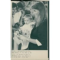 Vintage photo of Princess Beatrice with her mother Sarah, Duchess of York