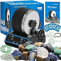  NATIONAL GEOGRAPHIC Starter Rock Tumbler Kit - Durable  Leak-Proof Rock Polisher For Kids - Complete Rock Tumbling Kit - Geology  Hobby Science Kit