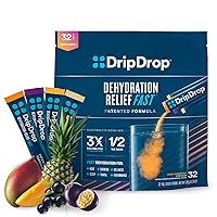 Hydration Tropical Variety Pack - Electrolyte Drink Mix Single-Serve Powder Packets - Mango, Açaí, Passion Fruit, Piña Colada - 32 Servings