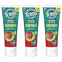 ADA Approved Fluoride Children's Toothpaste, Natural Toothpaste, Dye Free, No Artificial Preservatives, Silly Strawberry, 5.1 oz. 3-Pack (Packaging May Vary)