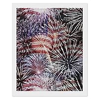 US Flag Fireworks July 4th 5D Diamond Painting Kits Full Drill Crafts DIY Complete Artwork Used for Home Wall Decoration 16