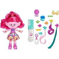 Mattel DreamWorks Trolls Band Together Doll & 15+ Accessories, Hair-tastic Queen Poppy Fashion Doll with Glitter Comb