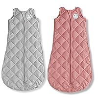 DREAMLAND BABY Weighted Sleep Sack Combo Set. Includes 1 (Grey) Weighted Sleep Sack (24-36 months) & 1 (Dusty Rose) Weighted Sleep Sack (24-36 months)