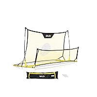 Quickster Soccer Trainer Portable Soccer Rebounder Net for Volley, Passing, and Solo Training