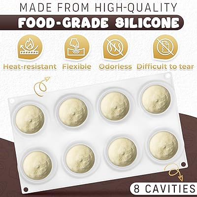Mua Round Silicone Molds for Chocolate Candy - 8 Cavity Apple Mold 3d  Silicone Molds for Baking Molds Silicone Shapes Ice Cream Candy Molds  Silicone White Chocolate Dessert Molds Cake Baking Supplies