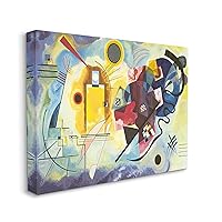 Stupell Industries Classic Abstraction Yellow Red Blue, Design by Wassily Kandinsky Canvas Wall Art, 24 x 30
