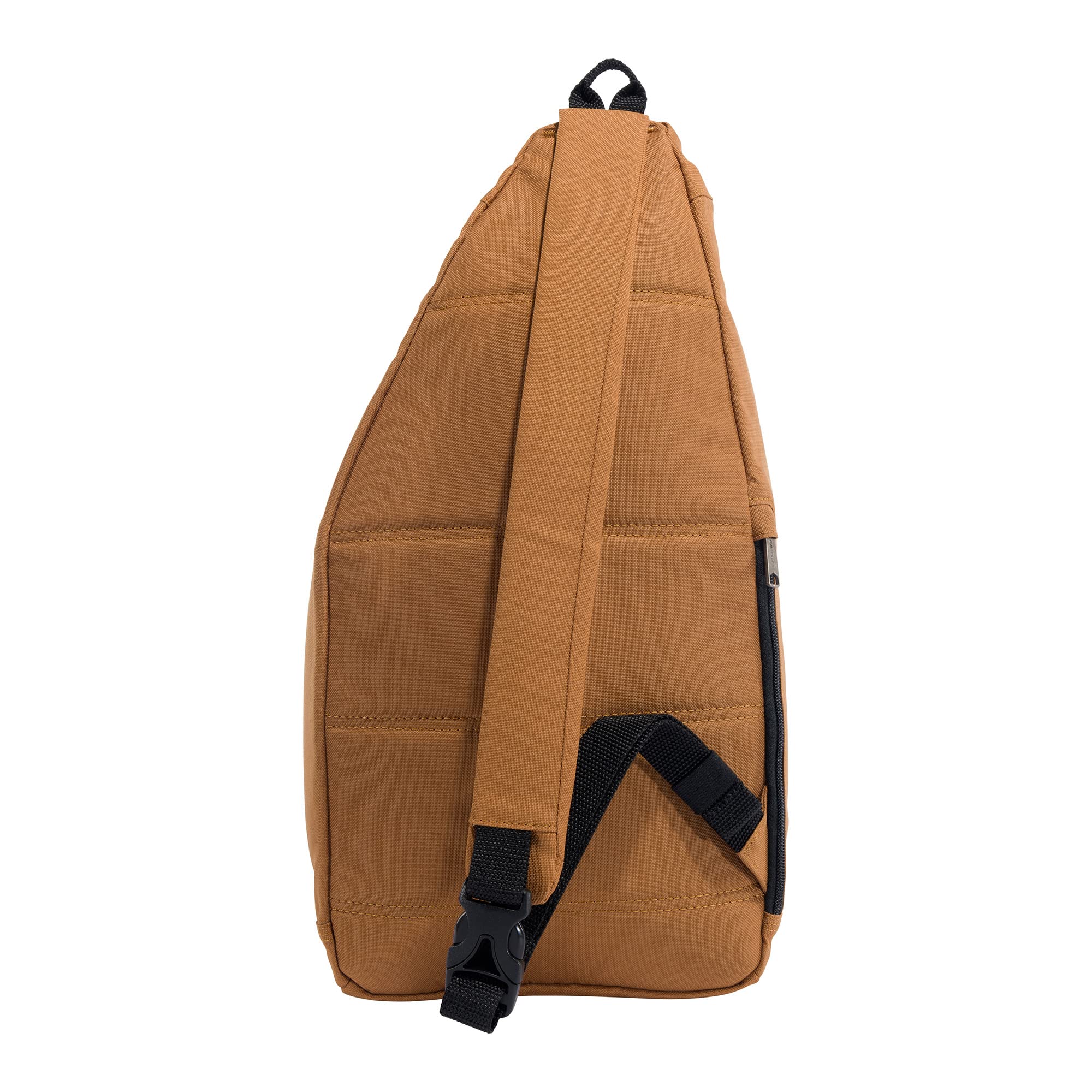 Carhartt Mono Sling Backpack, Unisex Crossbody Bag for Travel and Hiking, Carhartt Brown
