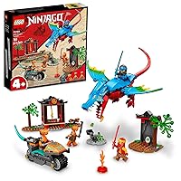 NINJAGO Ninja Dragon Temple Set 71759 with Toy Motorcycle, Kai, NYA and Snake Warrior Minifigures, Gift for Kids 4 Plus Years Old