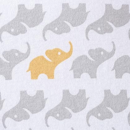 HALO Sleepsack Cotton Wearable Blanket, Grey Elephant Graphics, Medium