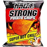 Koikeya Karamucho Strong Potato Chips Super Hot Chili 1.9 oz (Pack of 12)