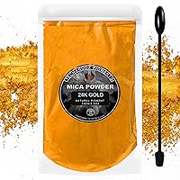Gold Mica Powder for Epoxy Resin - Jelife 100 Grams Cosmetic Grade  Pearlescent Mica Pigment Powder Natural Shimmer Resin Color Dye for Candle,  Soap