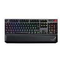 ASUS ROG Strix Scope NX Wireless Deluxe Gaming Keyboard - Tri-Mode Connectivity (2.4GHz RF, Bluetooth, Wired), ROG NX Red Mechanical Switches, PBT Keycaps, Aura Sync RGB, Magnetic Wrist Rest, Black