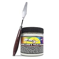Jacquard Dorlands Wax 4fl oz - Cold Wax Medium Made in USA - Oil Painting - Watercolor Sealer - Bundled with Moshify Palette Knife