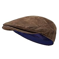 Borges & Scott The Tanner - Flat Cap made of leather - Cap with soft pigskin lining