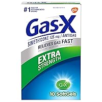Extra Strength Gas Relief Softgels with Simethicone 125 mg - 10 Count