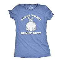 Womens Guess What Bunny Butt T Shirt Funny Easter Sunday Gift for Egg Basket