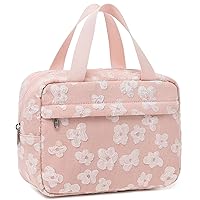 Makeup Bag for Women Girls Cute Travel Cosmetic Tote Large Make Up Organizer Toiletry Bags Zipper Pouch Purse