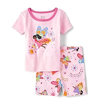 The Children's Place girls Short Sleeve Top and Shorts Pajama Sets