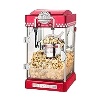 Great Northern Popcorn Company Little Bambino Popcorn Machines, Modern Gray, Red