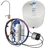 TMHP HydroPerfection Reverse Osmosis System, 9-stages, Patented 2-pass Alkaline Remineralization, Fast 4.5 Sec Fill Rate, 1:1 Waste Ratio, UV Sterilizer 99.9% EPA 97952AZ1, Iron Prefilter