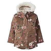 The Children's Place Girls' Heavy-Weight Winter Parka Jacket, Water-resitant, Sherpa Lined, Faux Fur Hood
