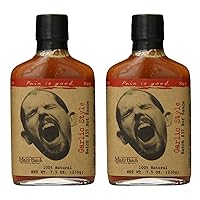 Garlic Style Hot Sauce - 2 Pack - 7.5oz Bottle - Made in USA with Cayenne & Habanero Peppers - All Natural Ingredients, Non-GMO, Gluten-Free, Sugar-Free, Vegetarian, Keto