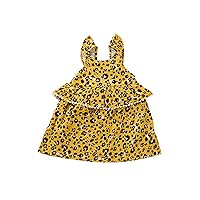 Mud Pie Girls' One Size Leopard Dress