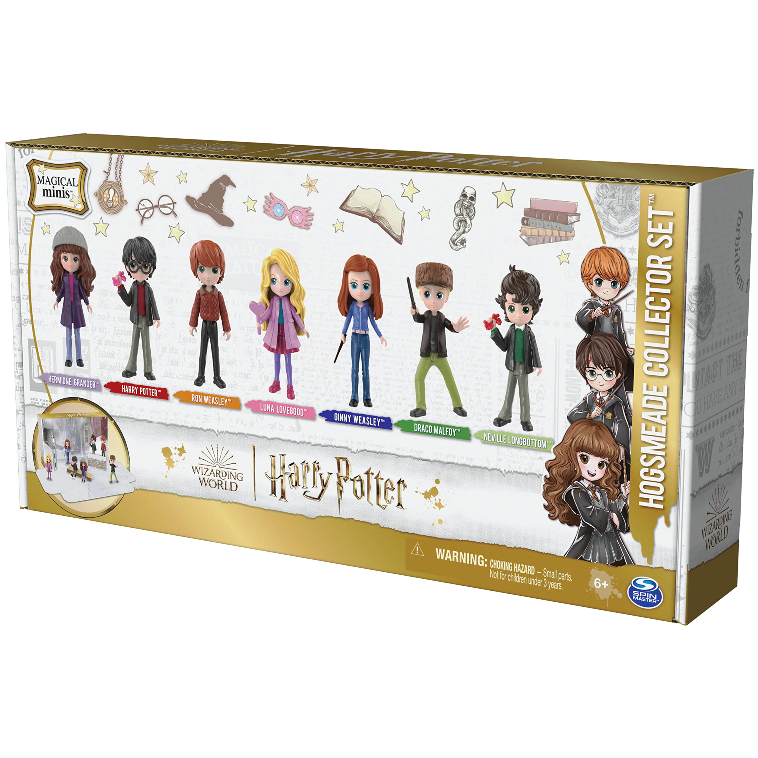 Wizarding World Harry Potter, Magical Minis Hogsmeade Collector Set with 7 Figures, Kids Toys for Girls and Boys Ages 6 and up