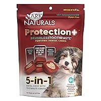 Protection+ Brushless Toothpaste, Dog Dental Chews for Mini Breeds, Prevents Plaque & Tartar, Freshens Breath, 4oz, 1 Pack