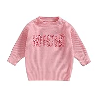 Kuriozud Toddler Baby Boy Girl Sweater Checkerboard Knit Crewneck Sweatshirt Soft Warm Fall Winter Clothes