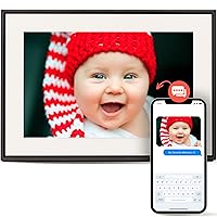Wi-Fi Digital Picture Frame with Touch Screen, 10-Inch Display, The Only Frame to Offer Text Message Photos Direct to Frame, Easy to use App, Gift to Keep Friends and Family Connected